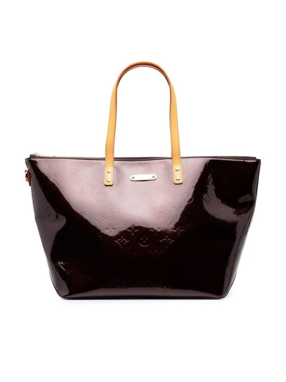 Louis Vuitton Monogram Vernis Bellevue GM Tote Shoulder Bag Amarante Purple